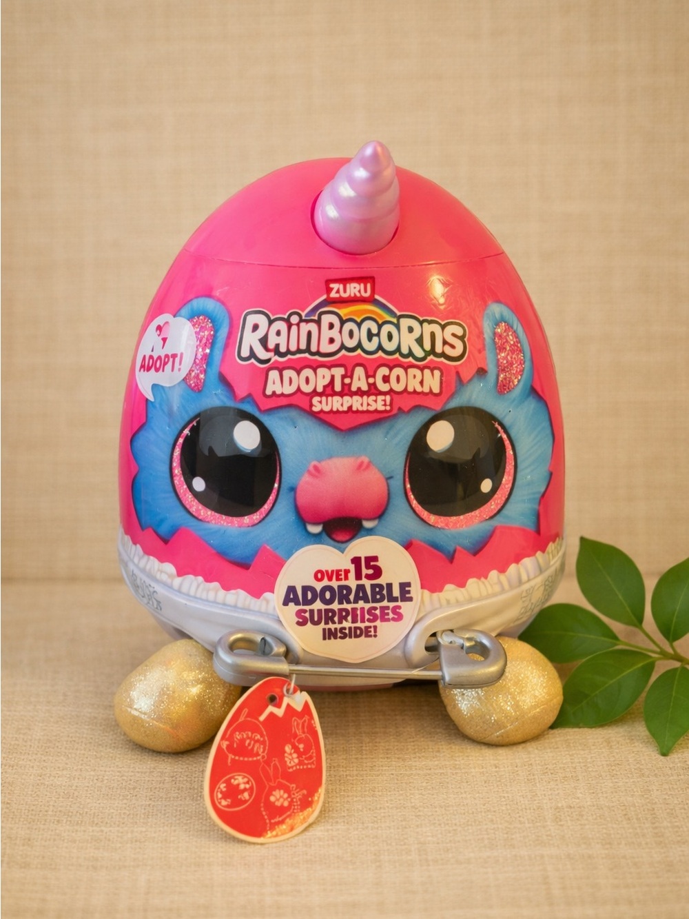ZURU Rainbocorns Adopt‑A‑Corn Surprise – Pink Egg, 15+ Surprises
